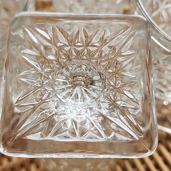 Vtg. Set Of 10 Discontinued Imperial Mt. Vernon Water Goblets Square Base - Picture 10 of 12